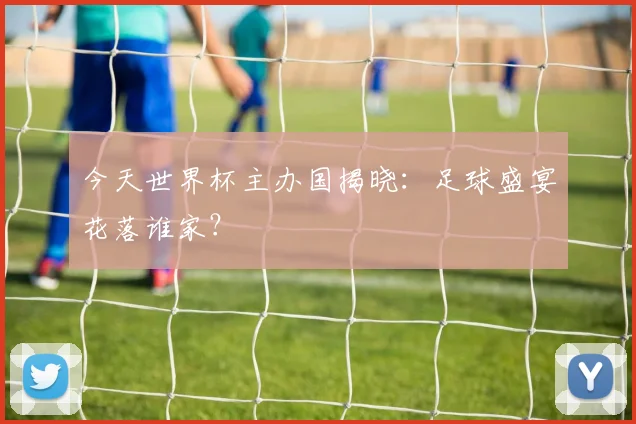今天世界杯主办国揭晓：足球盛宴花落谁家？